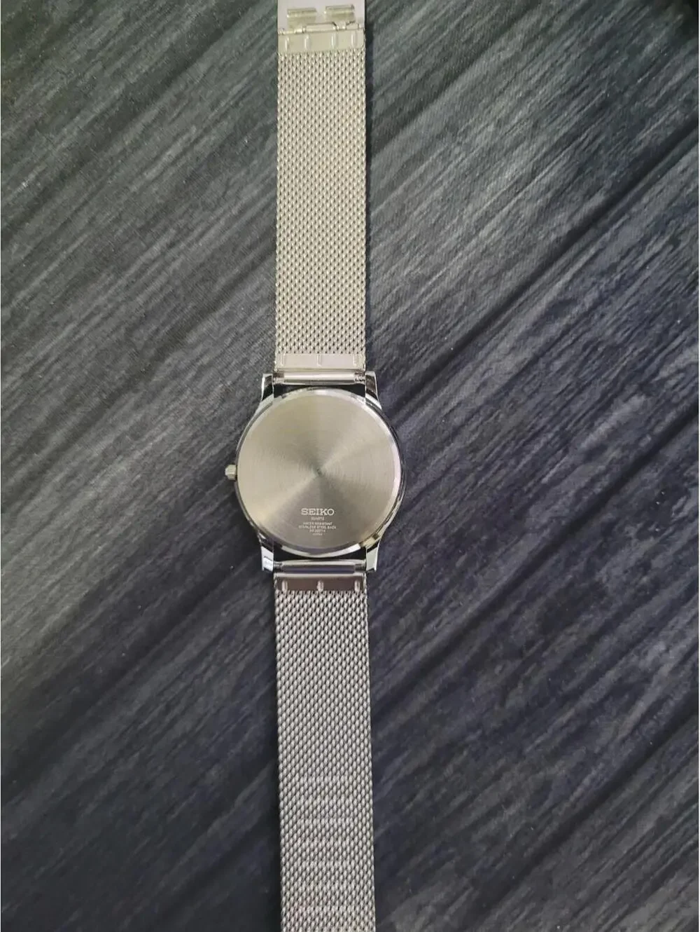 Vintage Seiko Round Slim Roman Blue Dial Slv Mens Watch